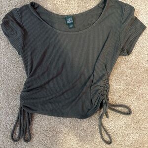 Green Cropped- Synched shirt